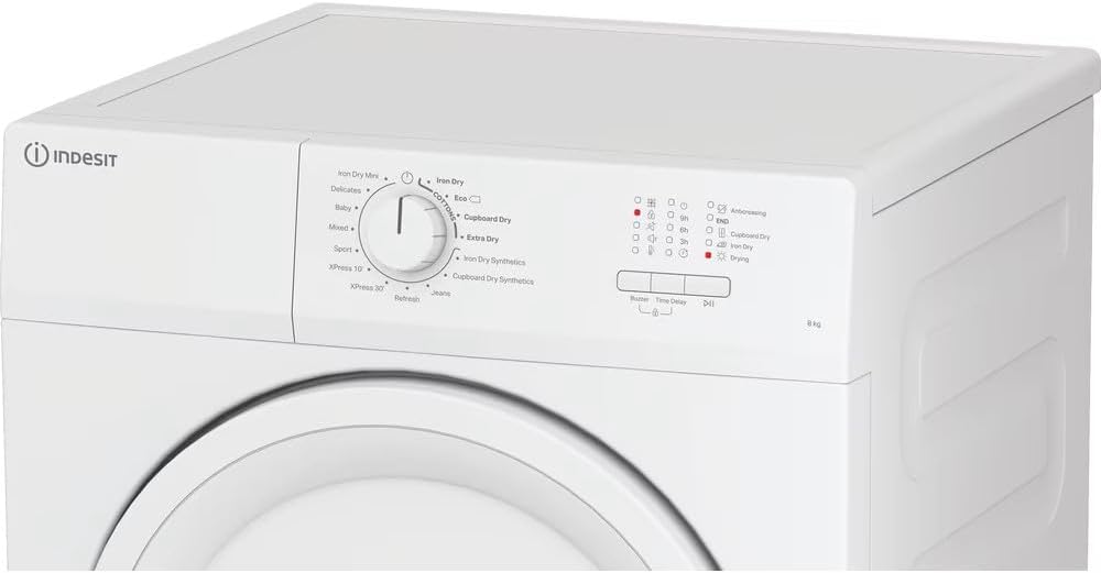 INDESIT CYDA81WWGLUK 8kg Air Vented Tumble Dryer - White