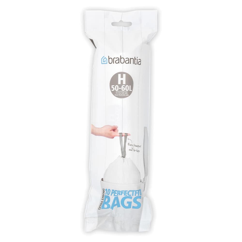 Brabantia Heavy Duty Perfect Fit Bin Liners (5 Packs of 20) 10-12 Litre