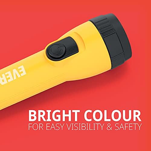 EVEREADY LED Torch, Pack of 2, Batteries Included, Super Bright Flashlight
