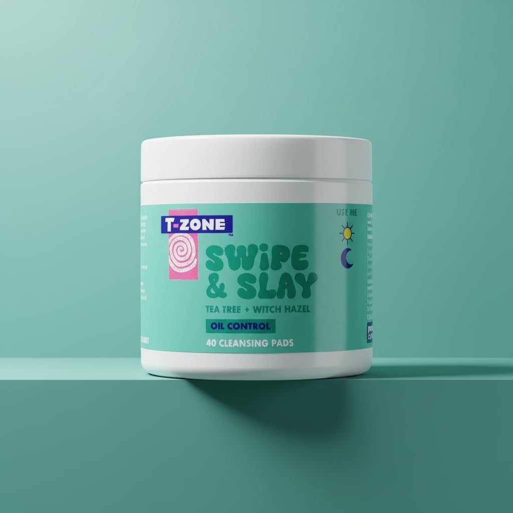 T-Zone Swipe & Slay Tea Tree & Witch Hazel Pore Pads (40 Pads)