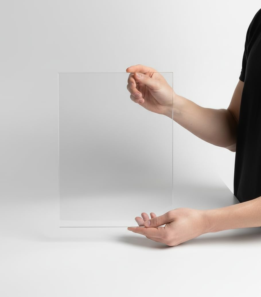 Pixly® Crystal Clear Acrylic Perspex Plastic Sheet | Transparent | A5 A4 A3 | 2mm/3mm/5mm Thickness - Multipurpose Crafting, DIY and More (Thickness: 3mm, A4-210mm x 297mm) (Pack of 3)