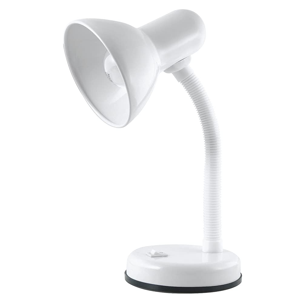 HOMELIFE 35w 'Classic' Flexi Desk Lamp with Versatile Flexible Neck - Integral On/Off Switch - Approx. 34cm Height - L958BK - Onyx Black