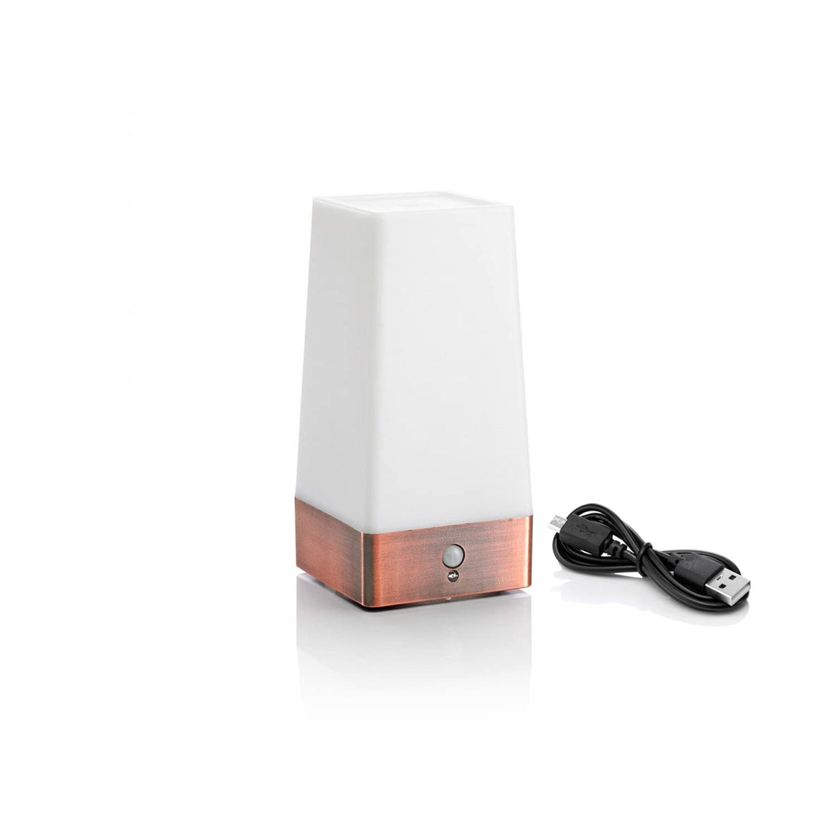 Auraglow Rechargeable Motion Sensor Table Lamp Round, LED Night Glow