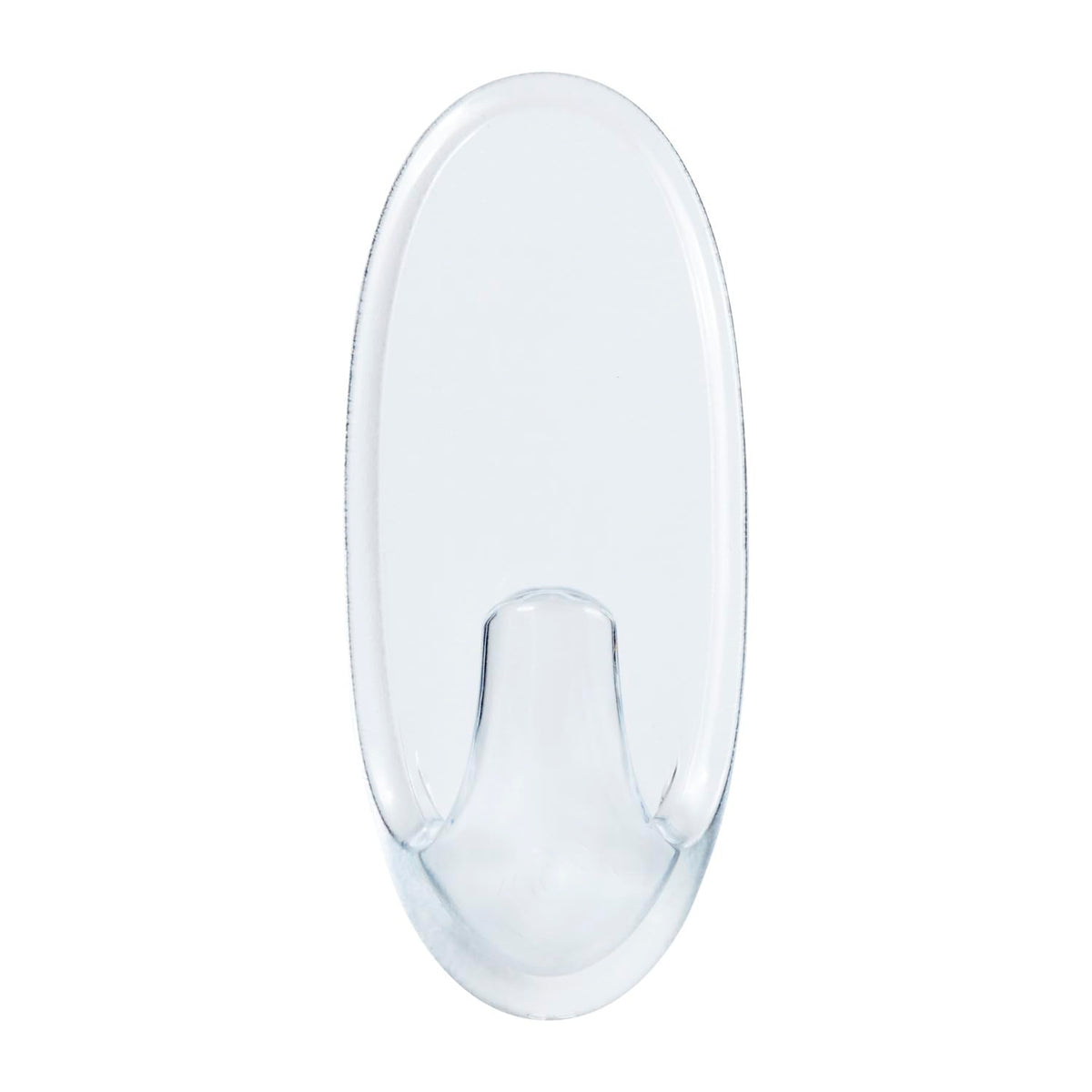 Command Small Hooks with Clear Strips, Pack of 2 Hooks + 4 Adhesive Strips, Transparent - Indoor Use - Suitable for Hanging Items up to 450 g - Damage Free Hanging