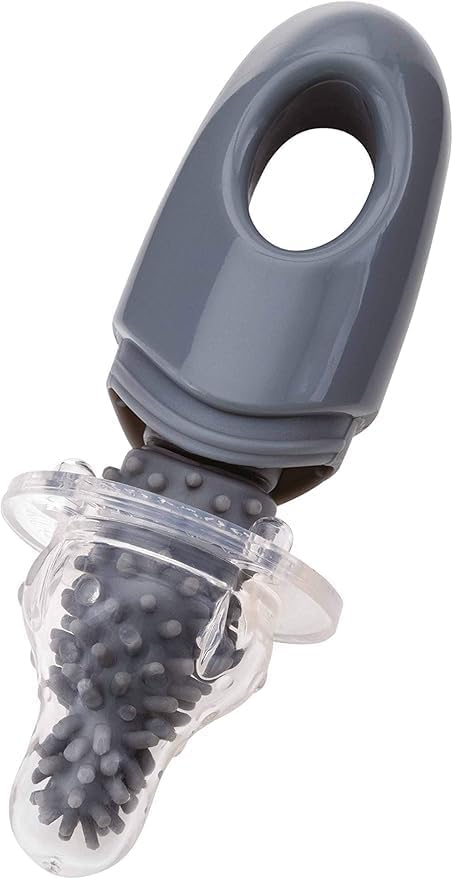 Nuby 2-in-1 Silicone Baby Bottle & Teat Cleaning Brush with Draining Stand