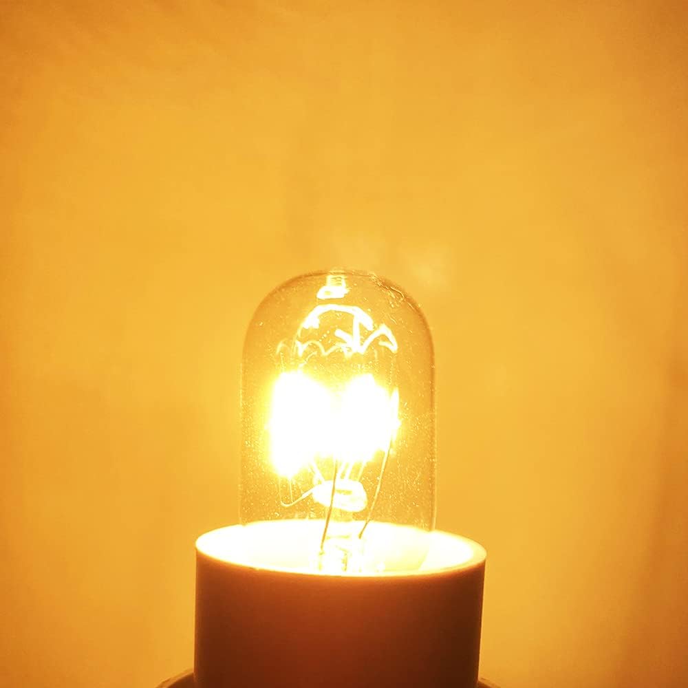 15W E14 Screw Salt Lamp Bulbs 230V, Scentsy Warmer Bulb Small Edison Screw SES Warm White 2700K, E14 Sewing Machine Light Bulb, Pygmy Fridge Bulb T20 E14 Oven Microwave Bulb (5-Pack).