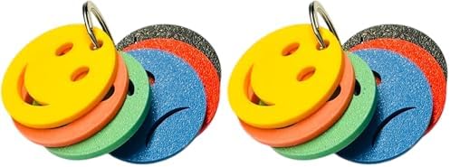 Colour Feelings 6 Emotional Regulation Keychain | 6 Mood Zone Discs for Children and Adults For Special Educational Needs | Emotions Teaching Aid | SEN Communication Tool/Accessory