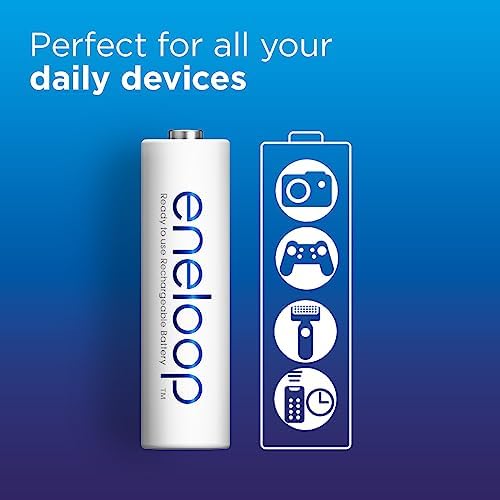 eneloop Rechargeable AAA Batteries (8 Pack) 800 mAh NiMH