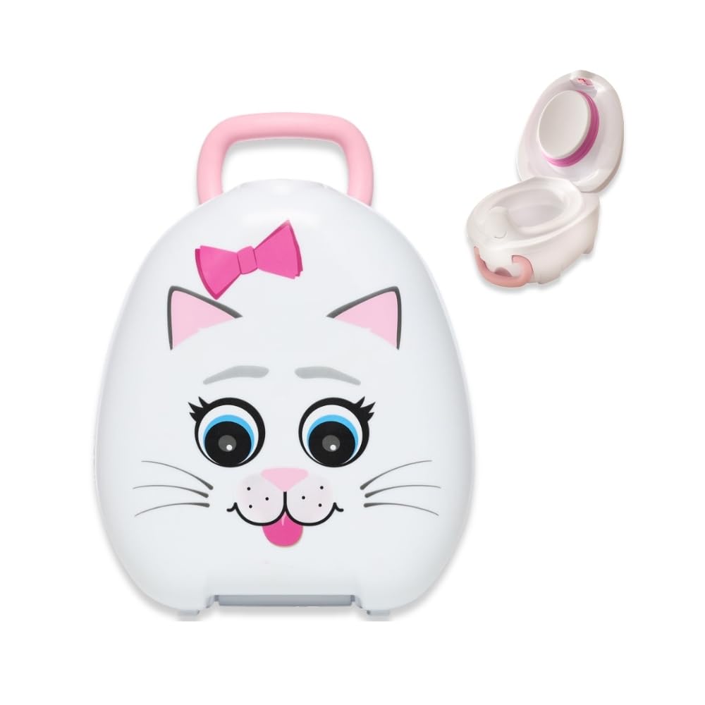 My Carry Potty - Travel Potty, Award-Winning Portable Toddler Toilet Seat for Kids to Take Everywhere (Ladybird)