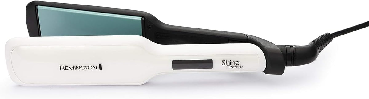 Remington Shine Therapy Hair Straightener with Advanced Ceramic Coating Infused with Moroccan Argan Oil for Sleek & Smooth Glide, Floating Plates, Digital Display, 9 Settings 150°C–230°C, S8500