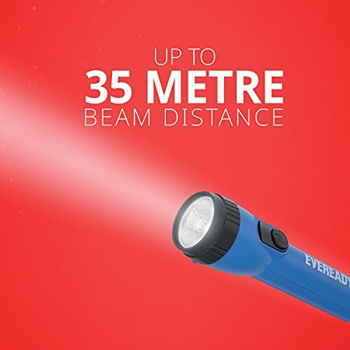 EVEREADY LED Torch, Pack of 2, Batteries Included, Super Bright Flashlight