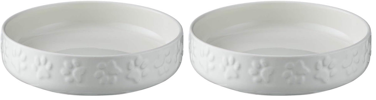 Mason Cash Colour Mix Cream Cat Saucer 13cm |200ml Durable Stoneware Pet Bowl for Food & Water | Dishwasher, Freezer & Microwave Safe