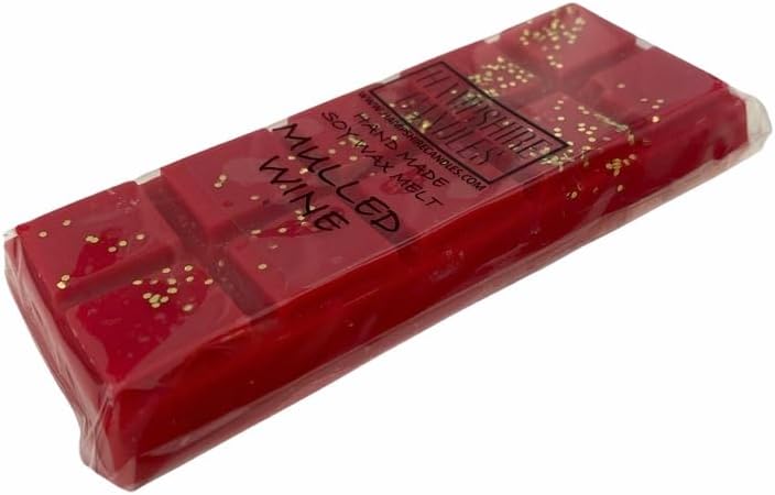 Mulled Wine Christmas Wax Melts | Highly Scented | Soy Wax, Cruelty & Vegan Free | Handmade (Approx. 50g) (2 Bars)