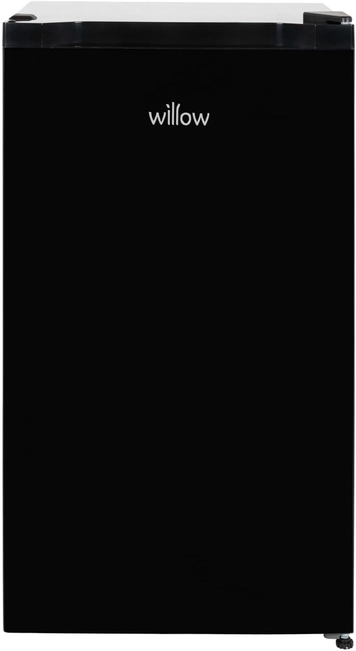 Willow WUCFZ48B 60L Undercounter Freezer - Recessed Handle, Reversible Door, 3 Drawers, Adjustable Thermostat, Mark-Proof Finish, 4* Freezer Rating, Easy Clean, Adjustable Feet - Black
