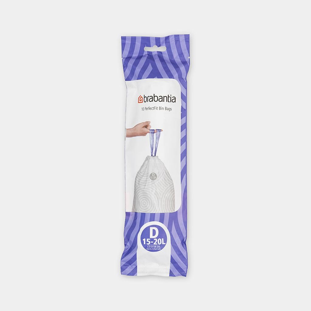 Brabantia Heavy Duty Perfect Fit Bin Liners (5 Packs of 20) 10-12 Litre