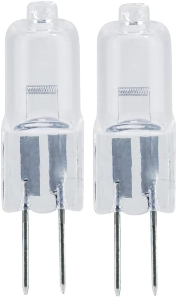 2 x Eveready G4 20W 12V Halogen Capsule Light Bulbs, Dimmable Lamps, 240 Lumen, 2000 Hours Life, Clear Finish
