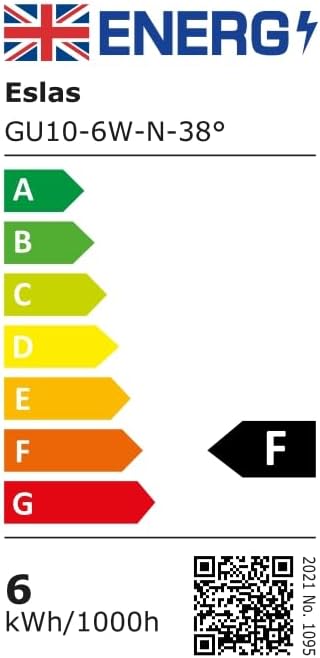 GU10 LED Bulbs Natural White 4000K, 6W, 60 Watts Equivalent, 6 Pack