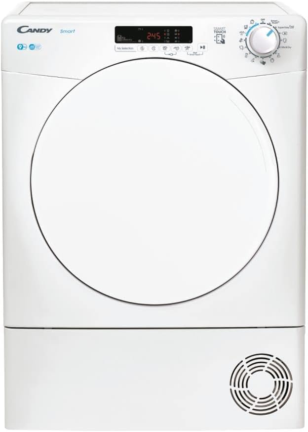 Candy Smart Condenser Tumble Dryer, 9kg, White, B Class