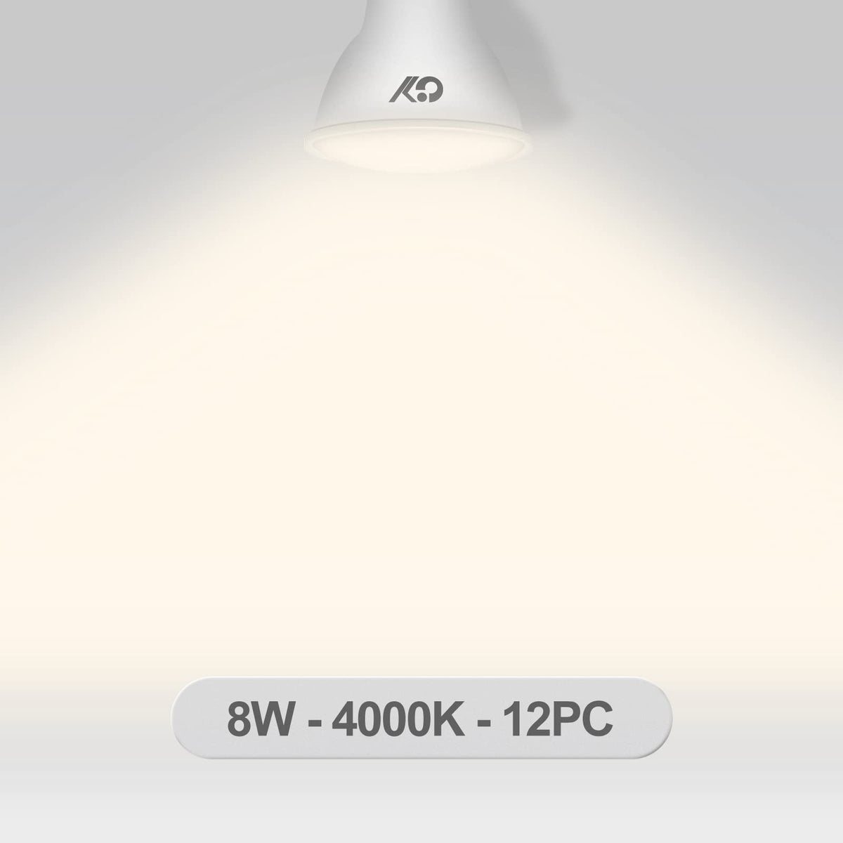 GY GU10 LED Bulbs Warm White 2700K,8W 800lm Energy Saving Light Bulbs,Equivalent to 80W 120° Wide Beam for Ceiling Non-dimmable,Pack of 12