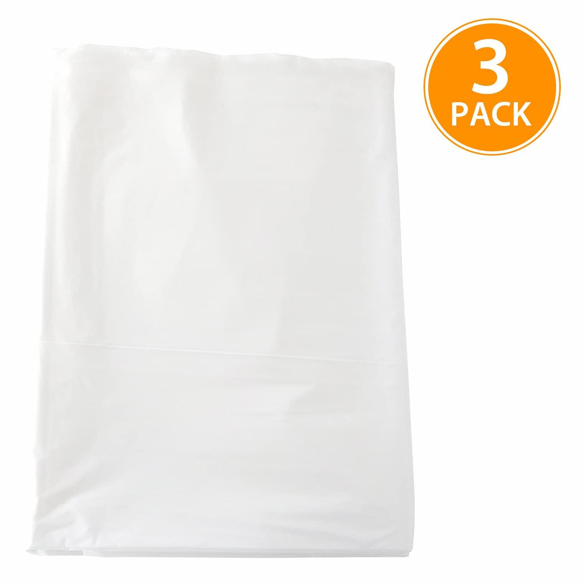 ARVO 6 Pack Extra Large Plastic Dust Sheets for Decorating - 3.6m x 2.75m (12ft x 9ft), Waterproof Polythene for Painting, Furniture, Floor Protection, Packaging May Vary
