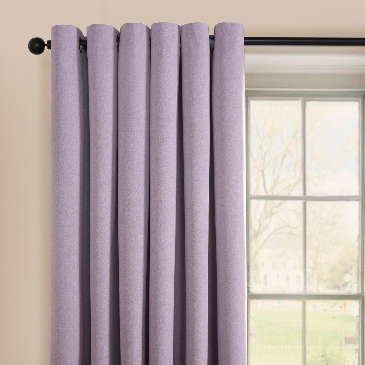 OHS Eyelet Blackout Curtains Woven Ready Made Ring Top Thermal Texture Thick