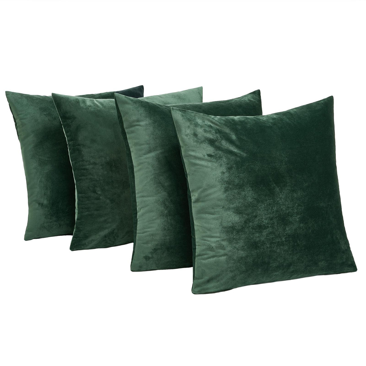 OHS Matte Velvet Cushion Covers Super Soft Luxury Square Pillowcases Multipack
