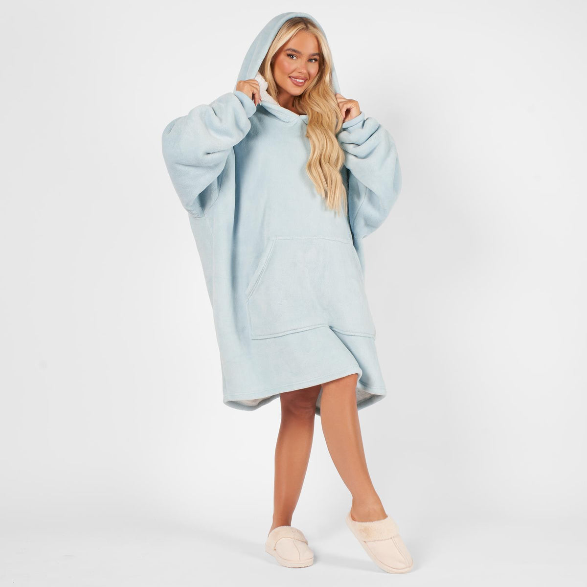 OHS Hoodie Blanket Oversized Ultra Plush Sherpa Giant Big Hooded Sweatshirt