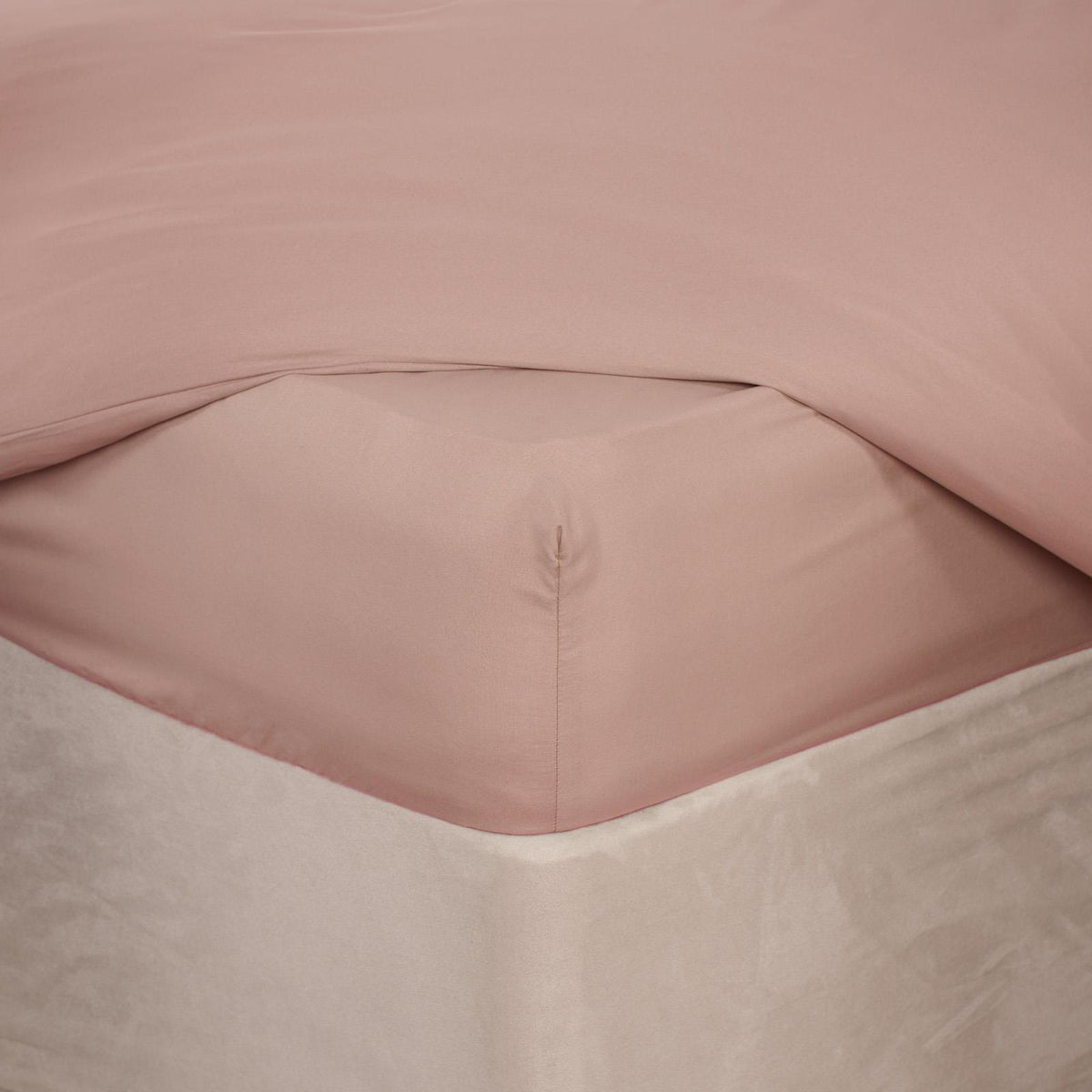 OHS Plain Duvet Cover & Pillowcase Reversible Bedding Set OR Fitted Sheet