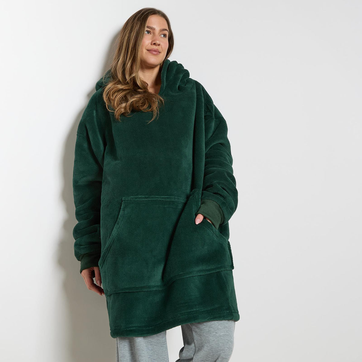 OHS Hoodie Blanket Oversized Ultra Plush Sherpa Giant Big Hooded Sweatshirt