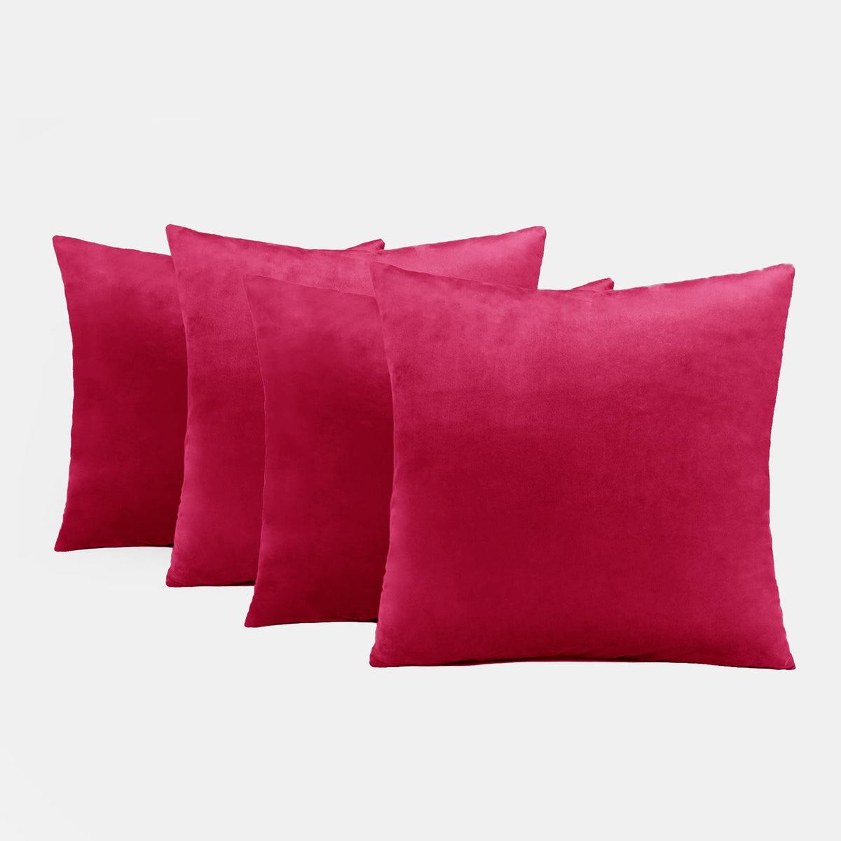 OHS Matte Velvet Cushion Covers Super Soft Luxury Square Pillowcases Multipack