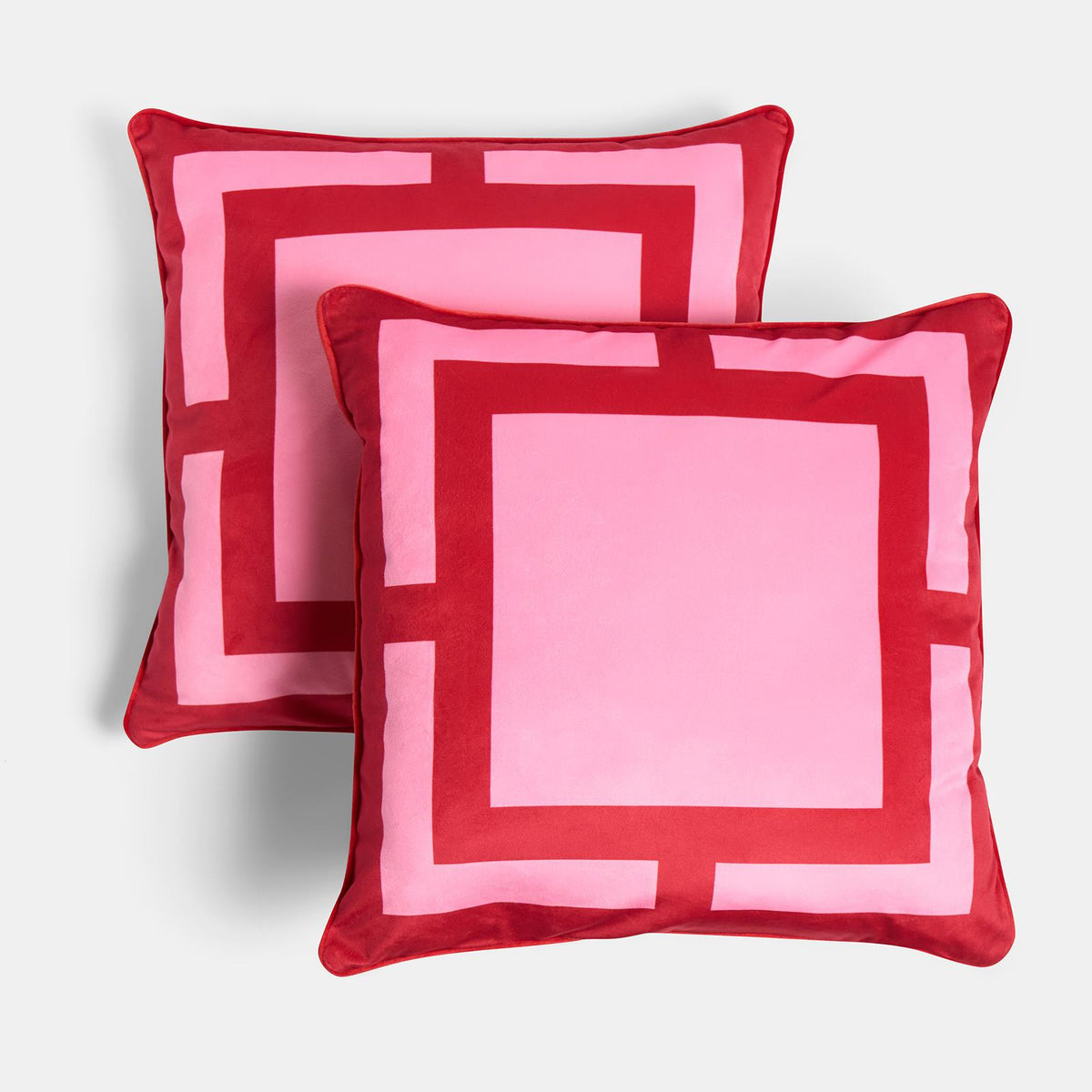 OHS Square Print Cushion Covers Matte Velvet Living Room Pillowcases Home Decor