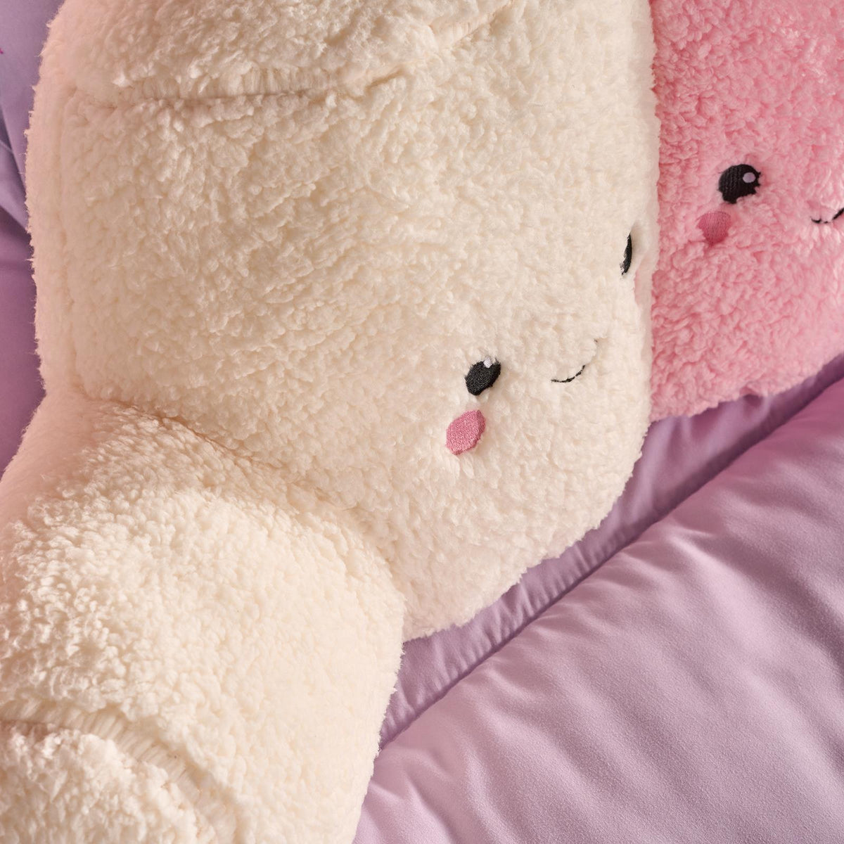OHS Character Cuddle Cushion Soft Fleece Reading Pillow with Arms Bed Chair