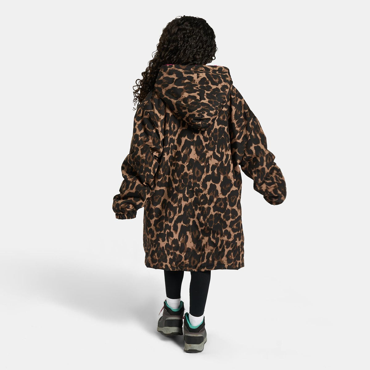 OHS Drying Changing Robe Sherpa Lined Water Resistant Oversize Coat Adults Kids