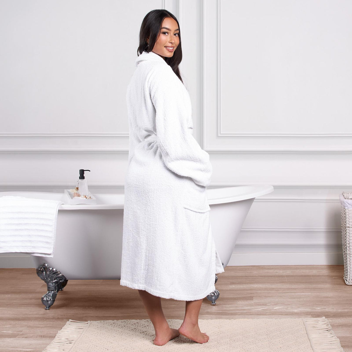 Brentfords Luxury 100% Cotton Bath Robe Terry Towel Soft Dressing Gown Unisex
