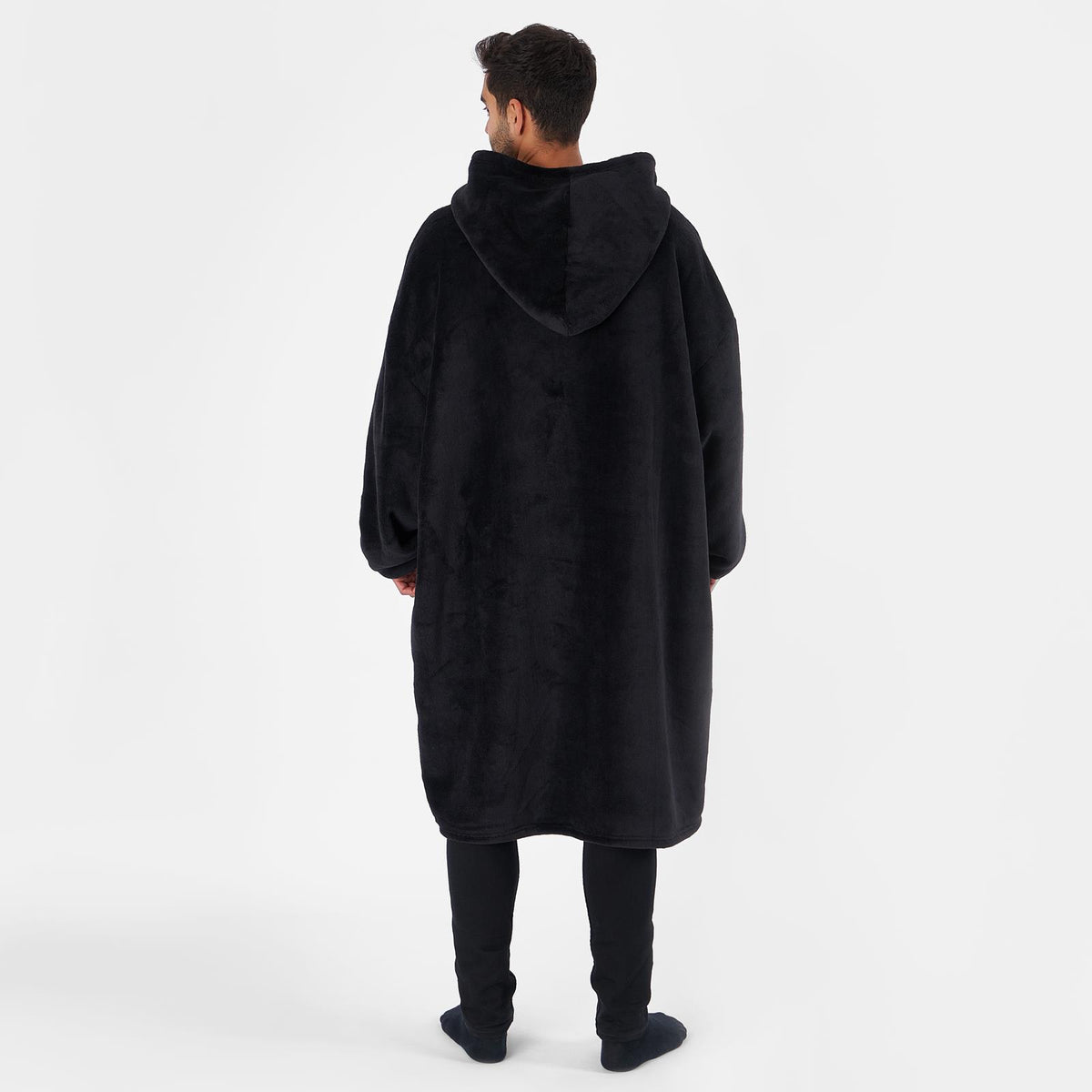 OHS Extra Long Hoodie Blanket Oversized Soft Sherpa Fleece Giant Sweatshirt