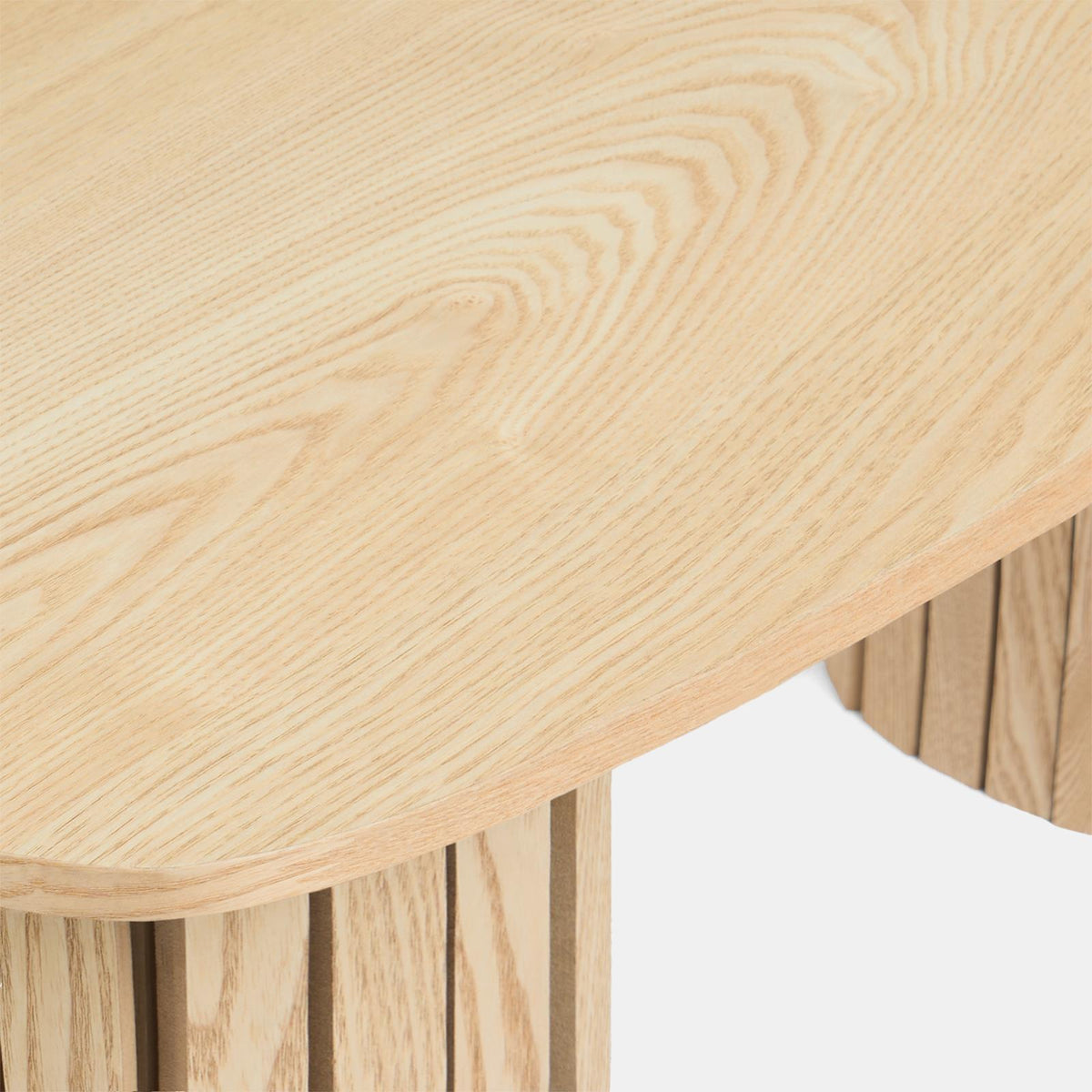 OHS Madison Coffee Table Ribbed Engineered Wood Side End Desk Home Decor