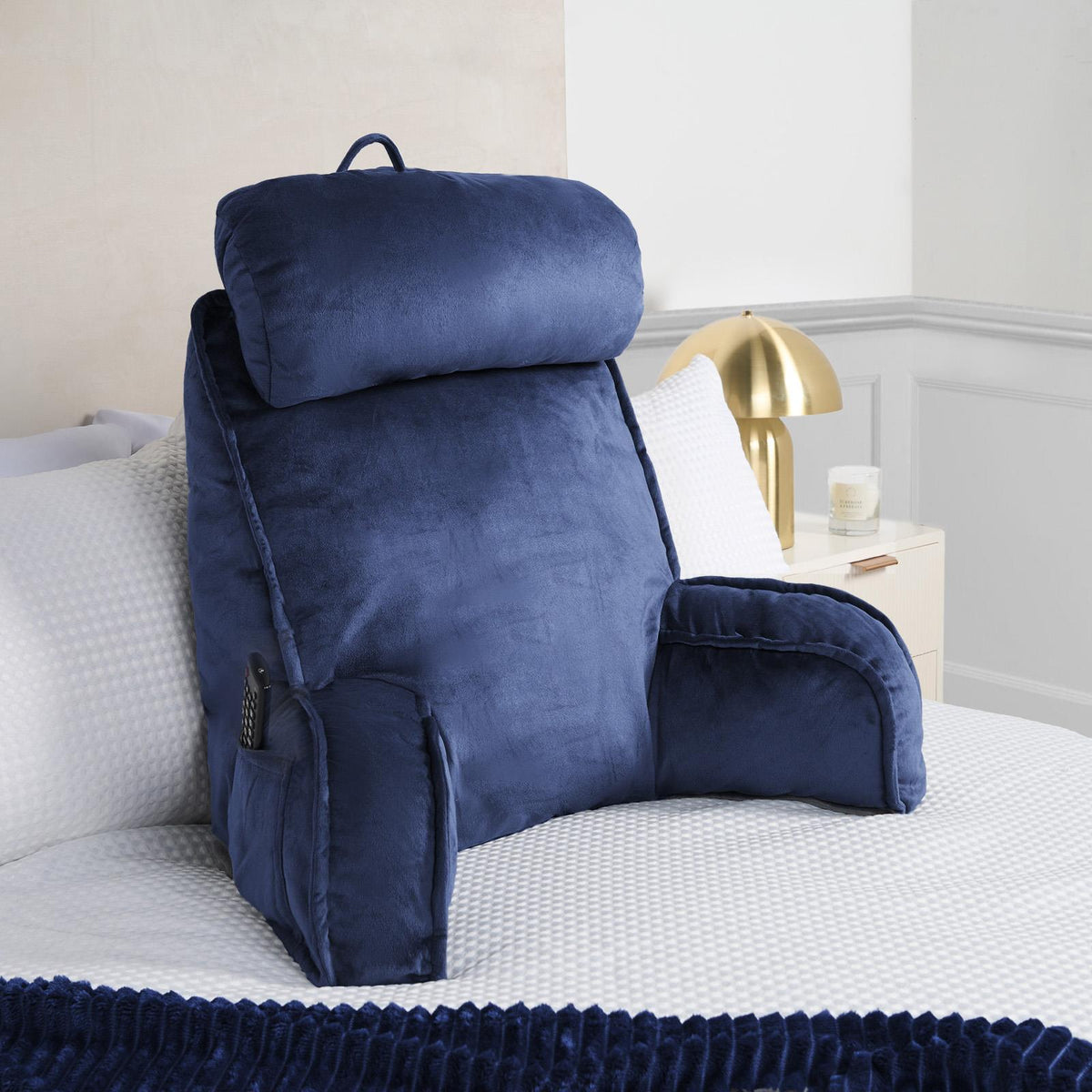 Cuddle Cushion Back Lumbar Support Head Rest Bed Reading Pillow Plump Soft Arms