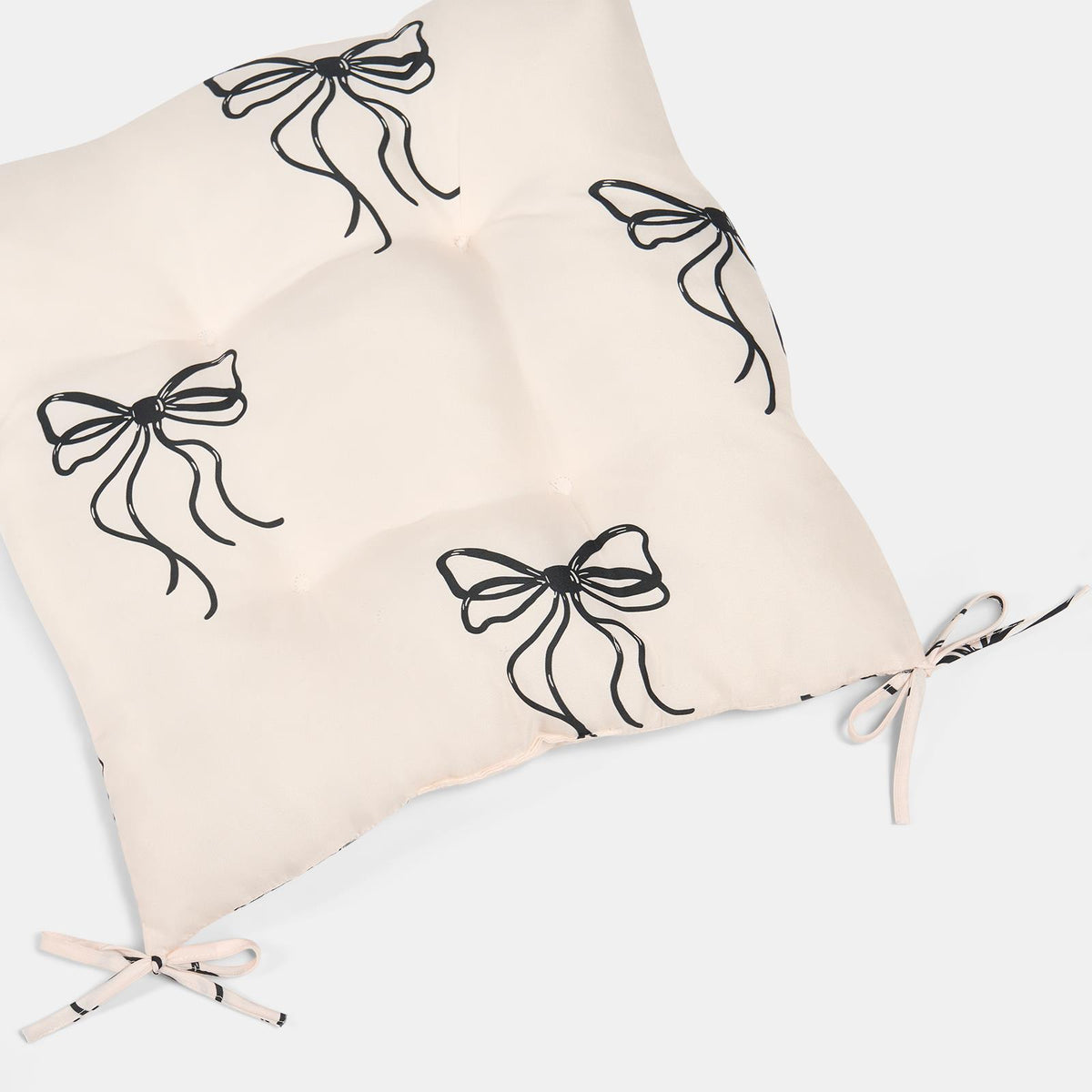 OHS Seat Pads 2 Water Resistant Outdoor Cushions Garden Chair Covers Ties
