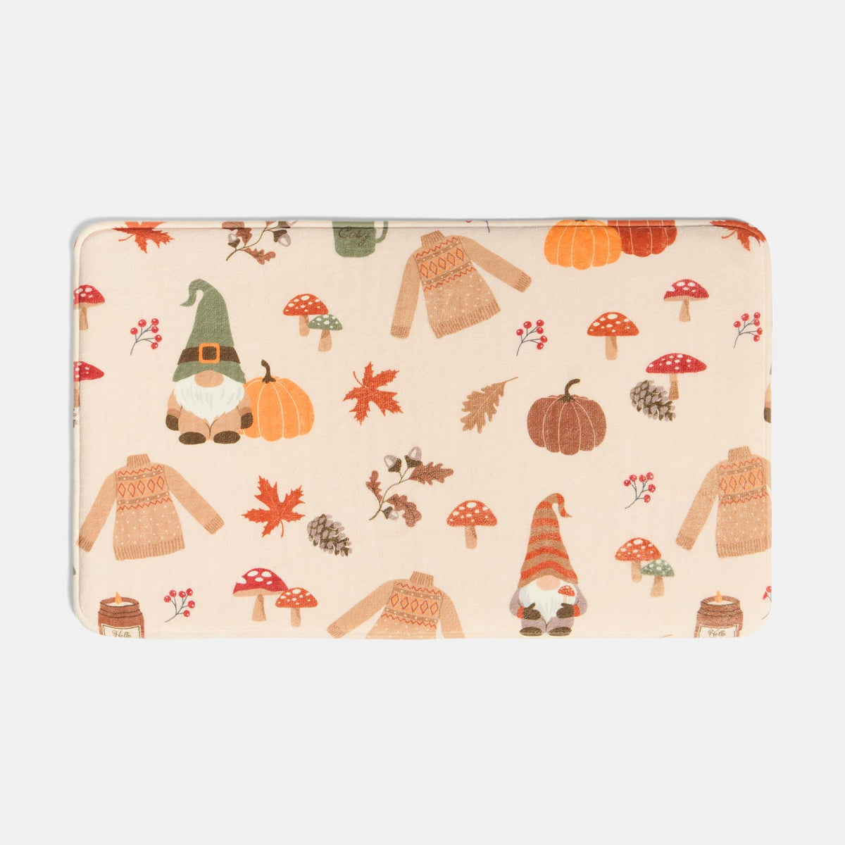OHS Gonk Bath Mat Foam Quick Dry Non Slip Halloween Xmas Bathroom Shower Rug