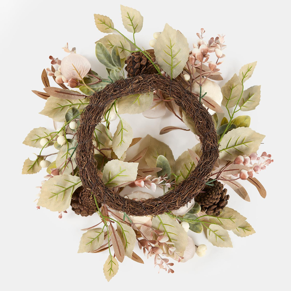 OHS Artificial Xmas Wreath Door Wall Home Party Table Decor Winter Spring
