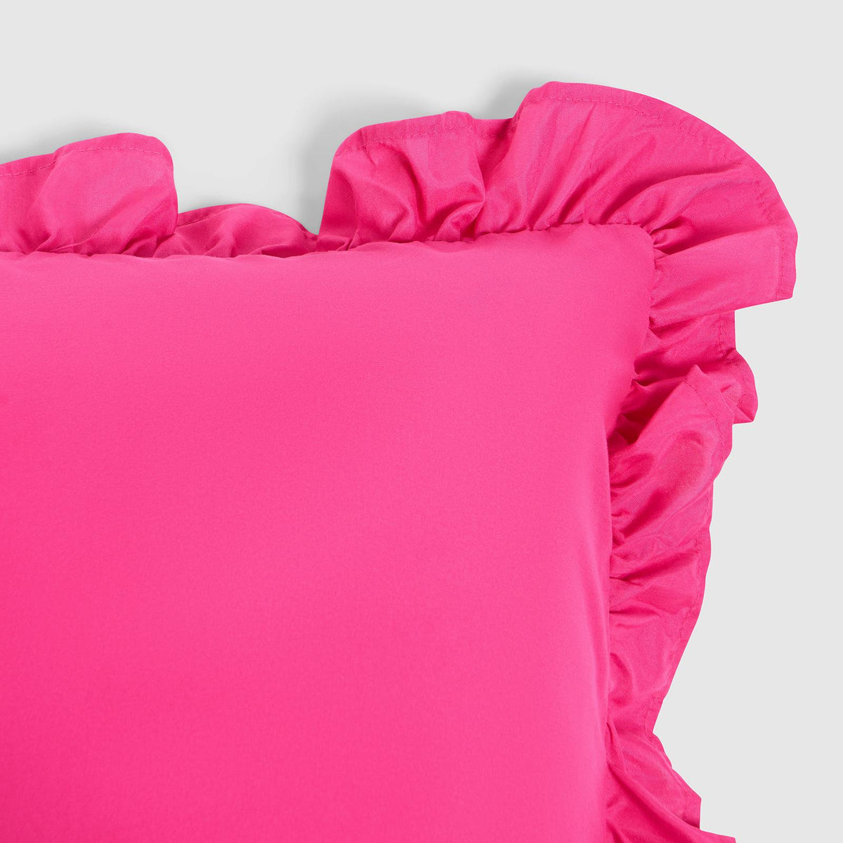 OHS Frill Cushion Covers Faux Linen Soft Square Pillowcases Home Decor Multipack
