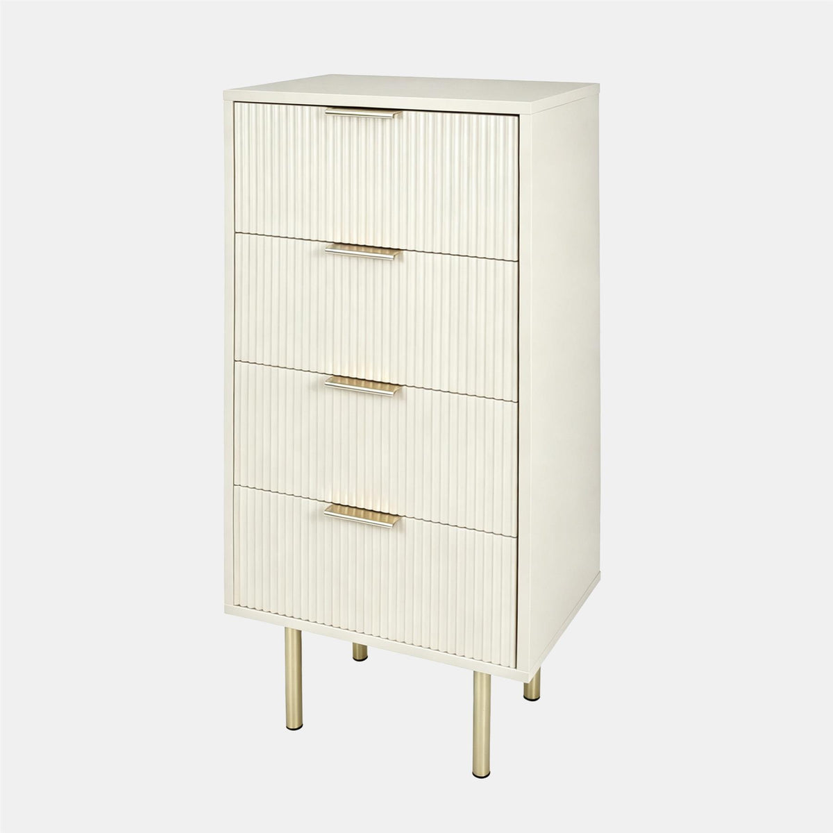 OHS Ribbed Drawer Unit Bedside Table 3/4/5/6 Draw Cabinet Nightstand Sideboard