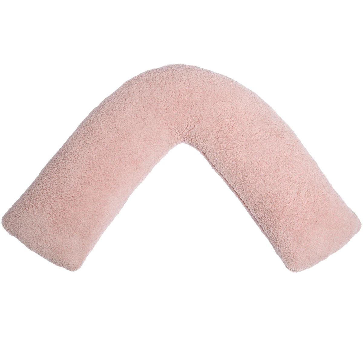 Teddy Fleece V Shaped Pillow Body Neck Support Pregnancy Orthopaedic Cushion
