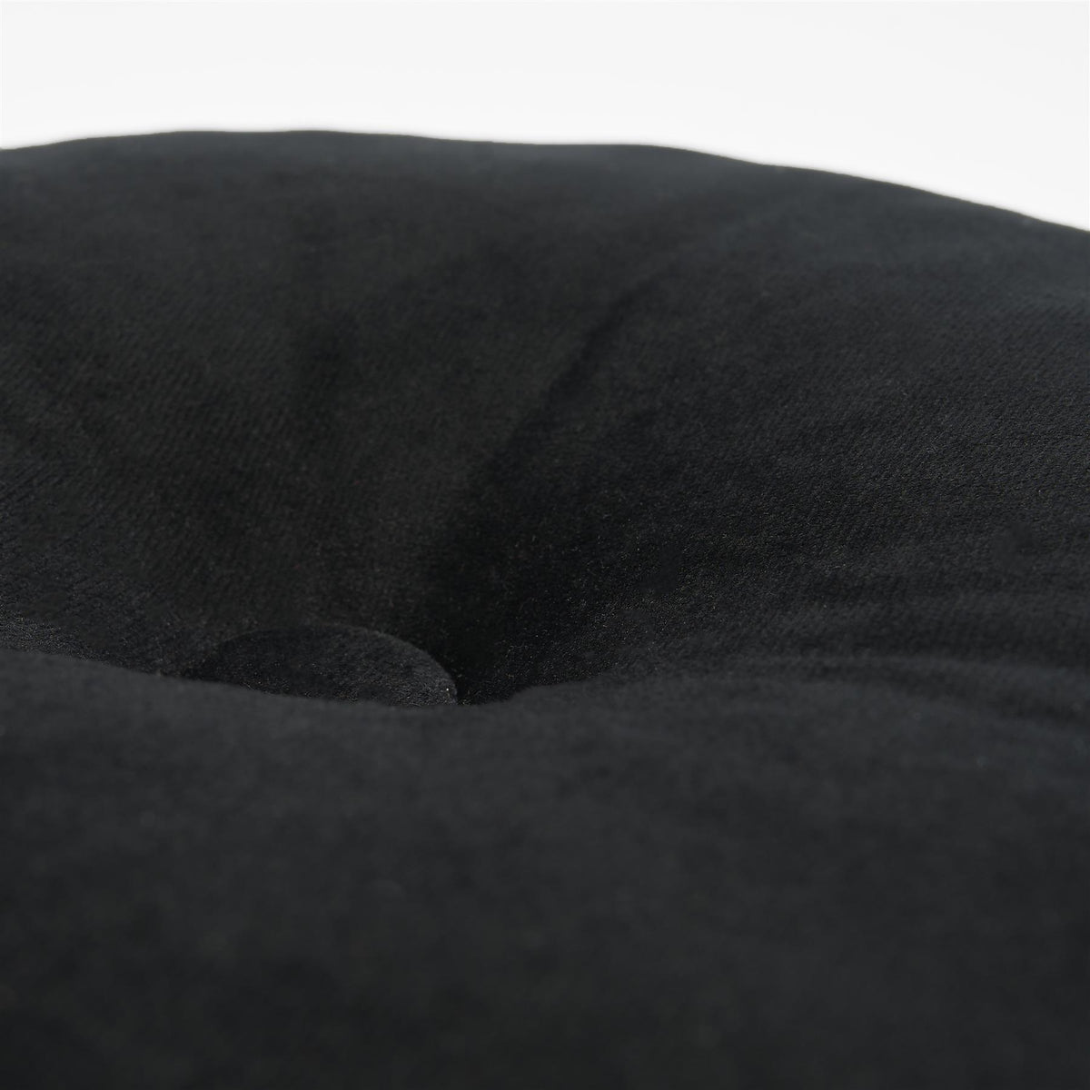 OHS Velvet Filled Cushion Round Bedroom Decor Scatter Chair Sofa Button Pillow