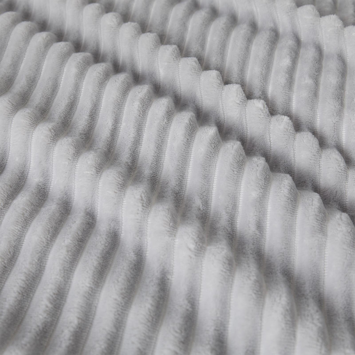 OHS Ribbed Fleece Duvet Cover Set Sherpa Reverse Thermal Supersoft Bedding