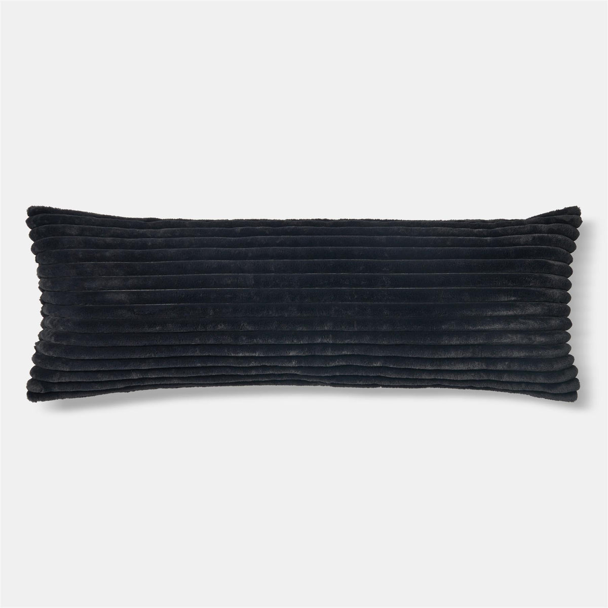 OHS Ribbed Bolster Pillow Faux Fur Long Luxury Soft Maternity Support Cushion