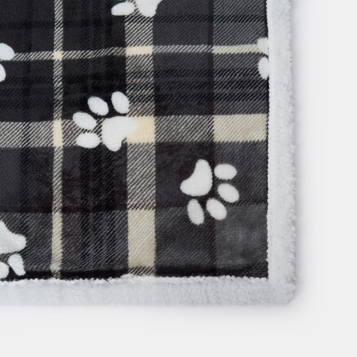 Check Fleece Pet Blanket Throw Over Bed Supersoft Plush Sherpa Warm Chair Sofa
