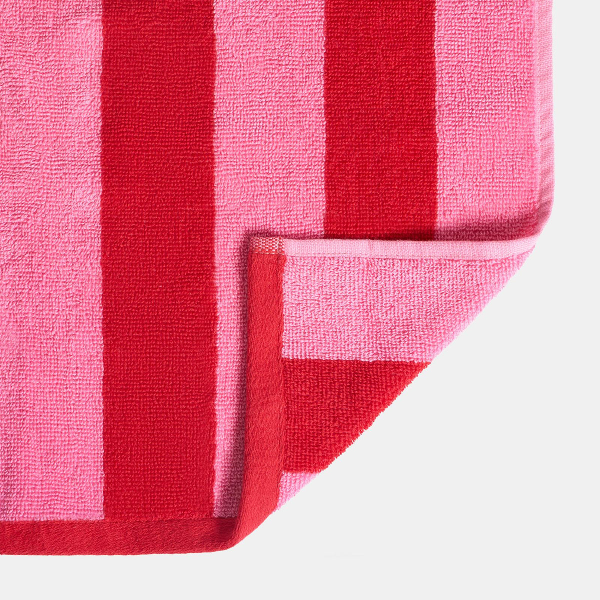 OHS Stripe 100% Cotton Bath Hand Towel Hotel Luxury Shower Soft Absorbent