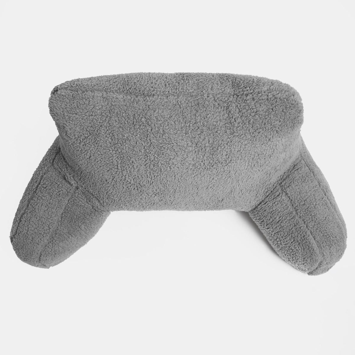 OHS Teddy Fleece Reading Pillow Cuddle Cushion with Arms Lumbar Bed Chair