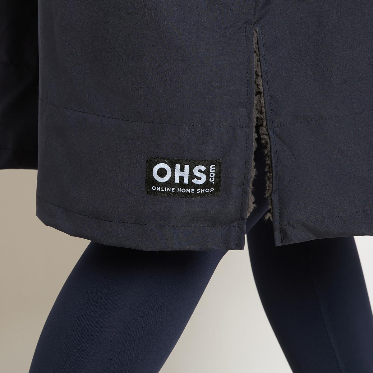 OHS Drying Changing Robe Sherpa Lined Water Resistant Oversize Coat Adults Kids